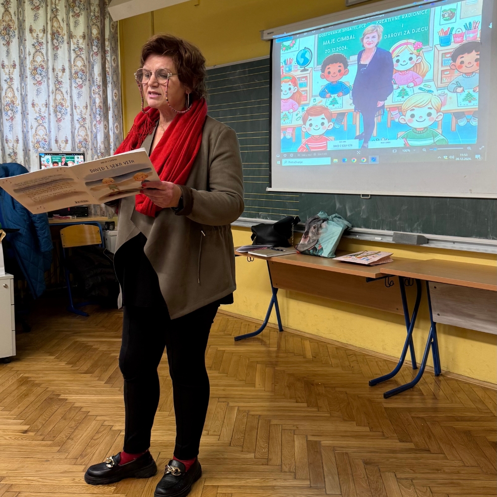 Gostovanje i radionica u OŠ Vjenceslava Novaka – kreativna druženja s djecom.