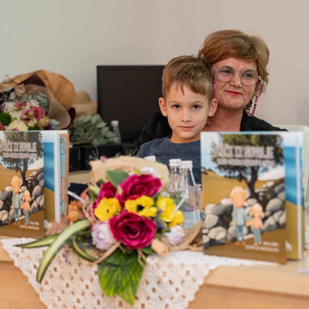 Promocija slikovnice Priče iz Novalje – David otkriva legendu o Caskoj u knjižnici Ivan Palčić u Novalji.