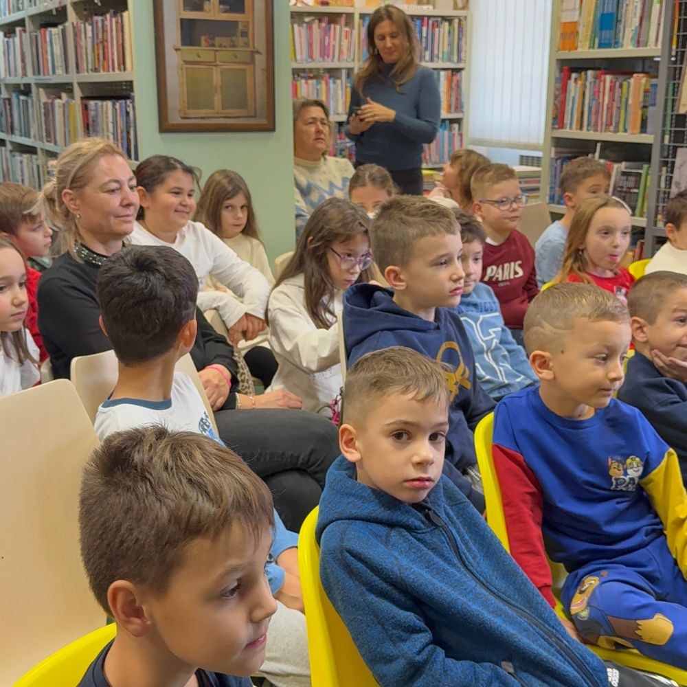 Gostovanje u Knjižnici Dubec – druženje i čitanje slikovnica za djecu.